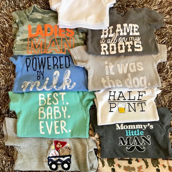 14 Items •Baby Boy Graphic Tees• 3-6 months - Picture 7 of 8